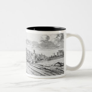 The Southside of the Castle of Edinburgh Two-Tone Coffee Mug
