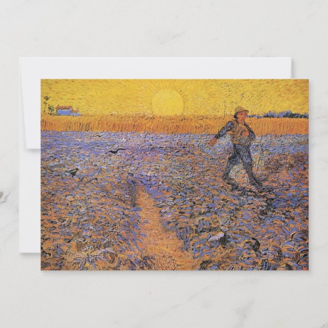 The Sower by Vincent van Gogh Invitation (Front)