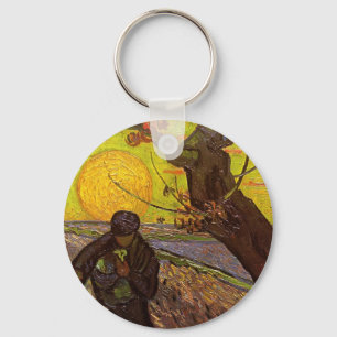 The Sower by Vincent van Gogh Keychain