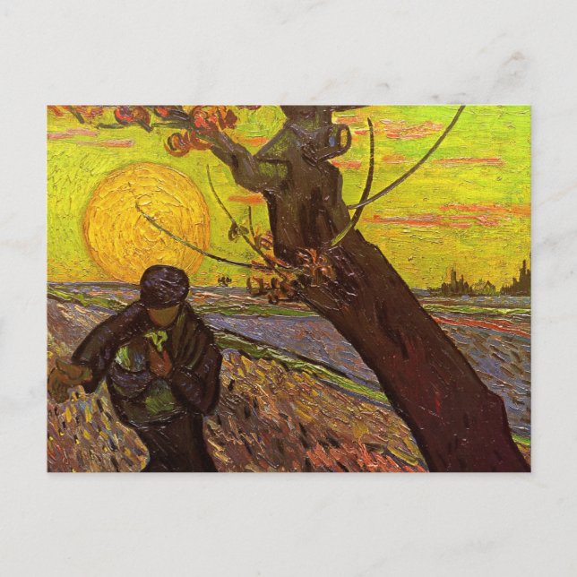 The Sower by Vincent van Gogh Postcard (Front)