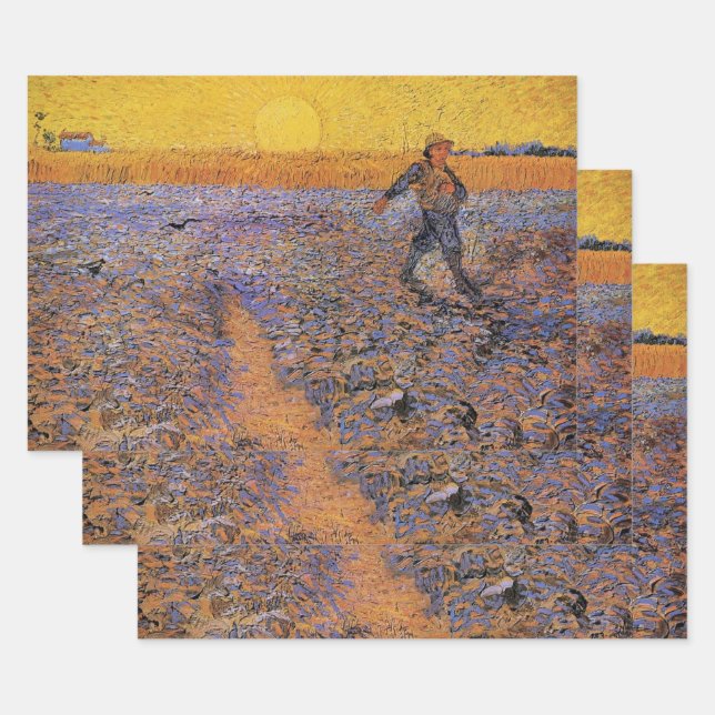 The Sower by Vincent van Gogh Wrapping Paper Sheet (Set)