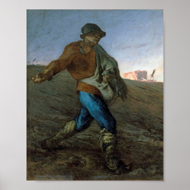 The Sower, Jean-Francois Millet Poster (Front)