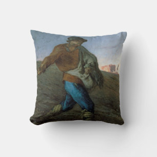 The Sower, Jean-Francois Millet Throw Pillow