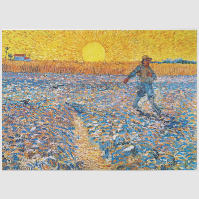 The Sower, Van Gogh Tissue Paper (Front)