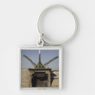 The Soyuz rocket is erected into position 3 Keychain