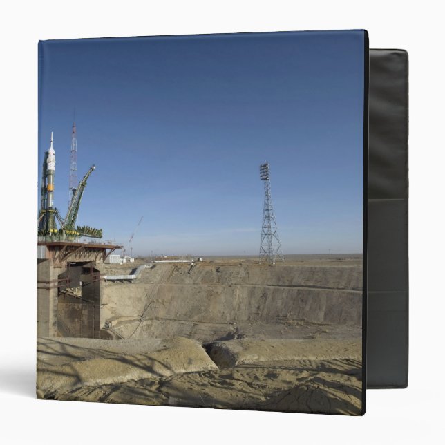 The Soyuz rocket is erected into position 5 Binder (Front/Inside)