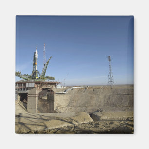 The Soyuz rocket is erected into position 5 Magnet