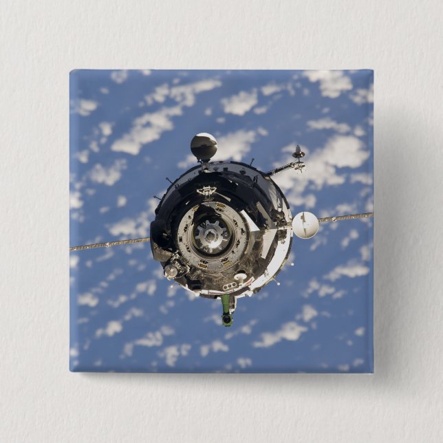 The Soyuz TMA-01M spacecraft 2 Inch Square Button (Front)