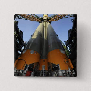 The Soyuz TMA-13 spacecraft 2 Inch Square Button