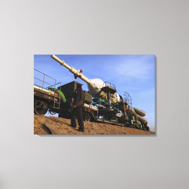 The Soyuz TMA-13 spacecraft 3 Canvas Print (Front)