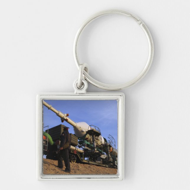 The Soyuz TMA-13 spacecraft 3 Keychain (Front)