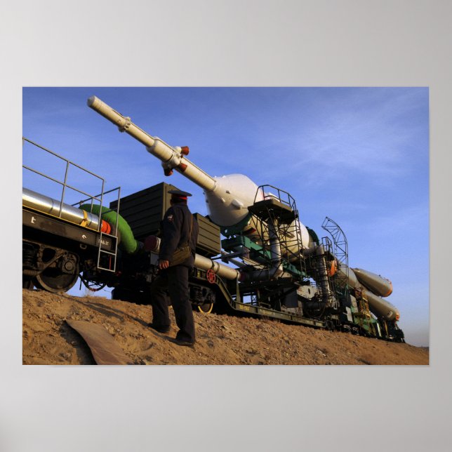 The Soyuz TMA-13 spacecraft Poster (Front)