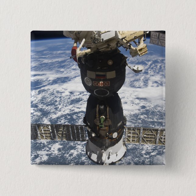 The Soyuz TMA-19 spacecraft 2 Inch Square Button (Front)