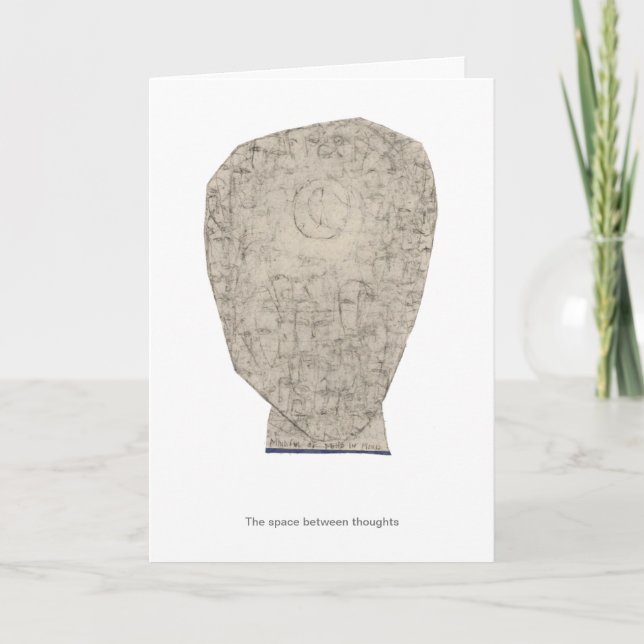 The space between thoughts card (Front)