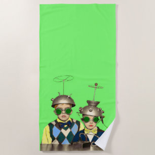 the Space Cadet Brothers print Beach Towel