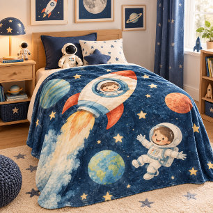 The Space Explorer Fleece Blanket