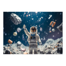 The Space Man Out in Space Wall