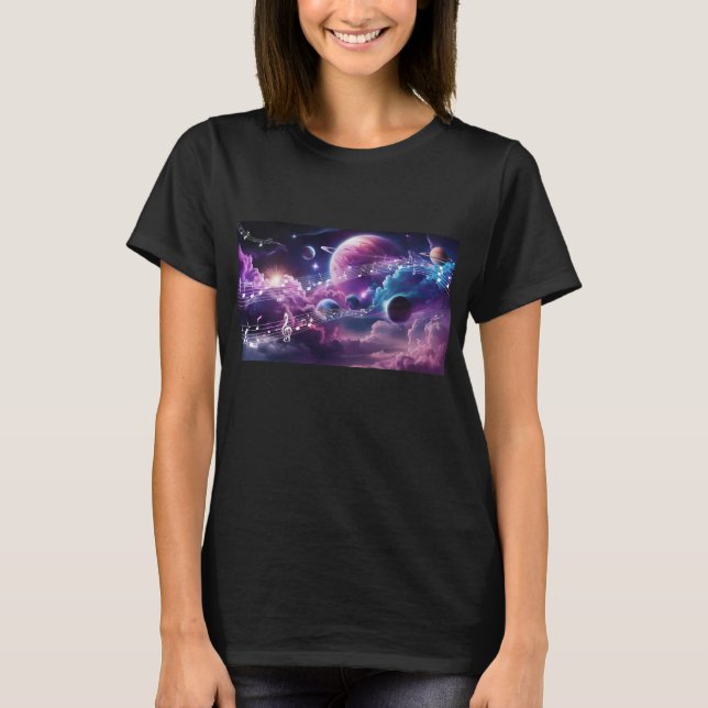 the space moved by music T-Shirt (Front)