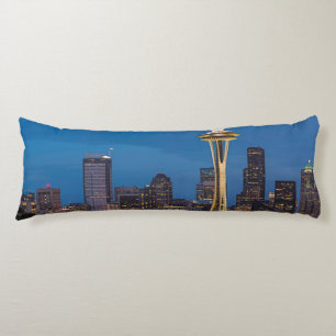 The Space Needle and downtown Seattle Body Pillow