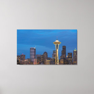 The Space Needle and downtown Seattle Canvas Print