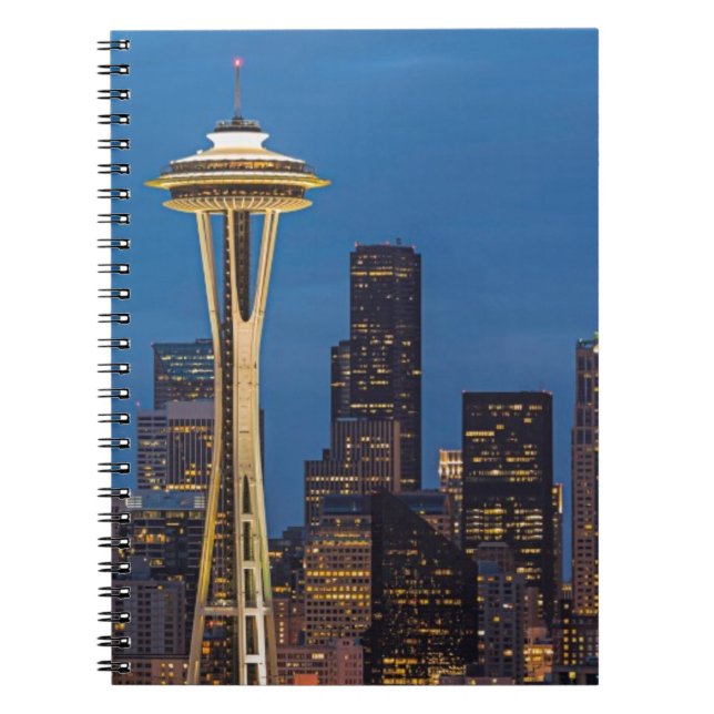 The Space Needle and downtown Seattle Notebook (Front)