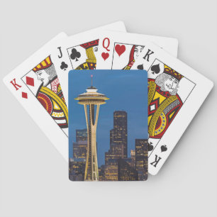The Space Needle and downtown Seattle Playing Cards