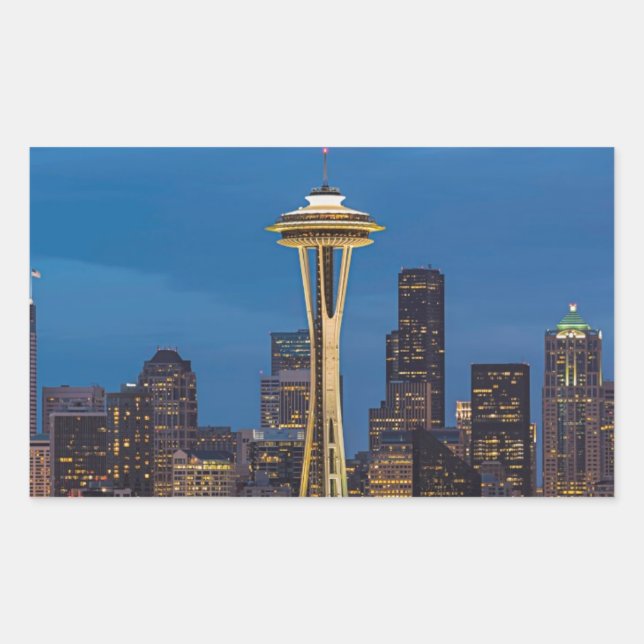 The Space Needle and downtown Seattle Sticker (Front)
