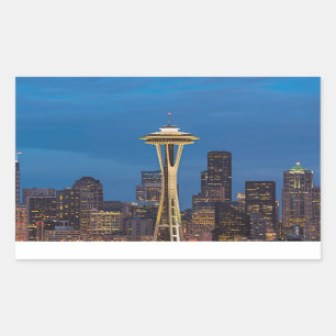 The Space Needle and downtown Seattle Sticker