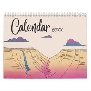 The spain landmark calendar