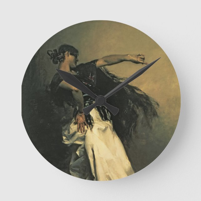 The Spanish Dancer Round Clock (Front)