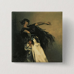 The Spanish Dancer, study for 'El Jaleo', 1882 2 Inch Square Button