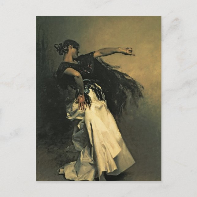 The Spanish Dancer, study for 'El Jaleo', 1882 Postcard (Front)