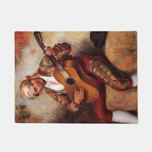 The Spanish Guitarist (by Pierre-August Renoir) Doormat