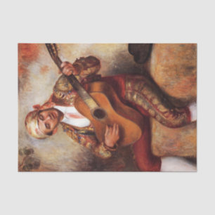 The Spanish Guitarist (by Pierre-August Renoir) Tissue Paper