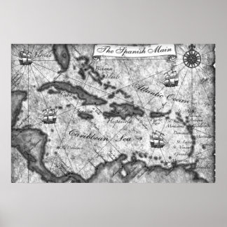 The Spanish Main Canvas Poster