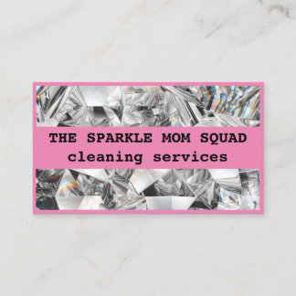 The Sparkle Mom Squad House Cleaning  Business Card