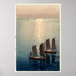 The Sparkling Sea by Hiroshi Yoshida Poster