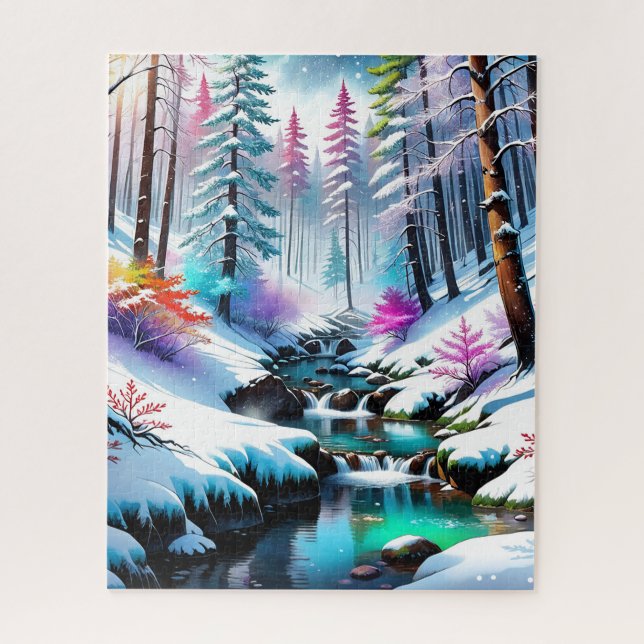 The sparkling snow in the picture is so beautiful! jigsaw puzzle (Vertical)