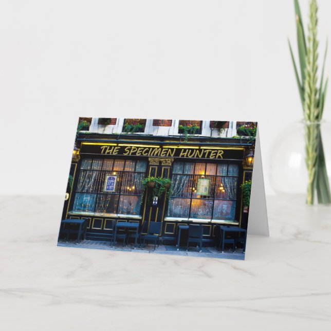 The Specimen Hunter Pub  Card (Front)