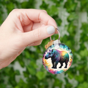 The Spectral Hippo: A Holographic Journey Keychain