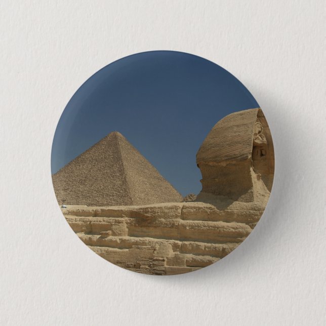 The Sphinx 2 Inch Round Button (Front)