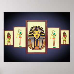 The Sphinx and Egyptian Deities Beautiful Poster