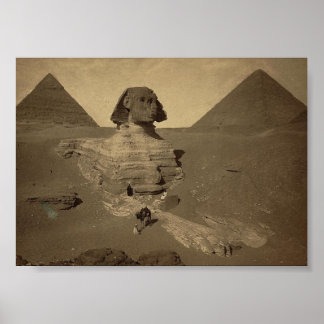 The Sphinx and Pyramids in Egypt circa 1867 Poster
