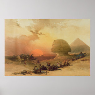 The Sphinx at Giza Poster