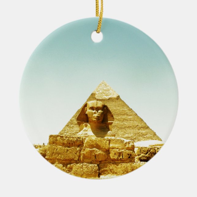 The Sphinx Ceramic Ornament (Front)