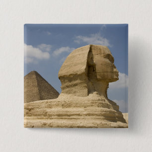 The Sphinx, Giza, Al Jizah, Egypt 2 Inch Square Button
