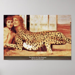 The Sphinx Or The Caresses By Fernand Khnopff Poster