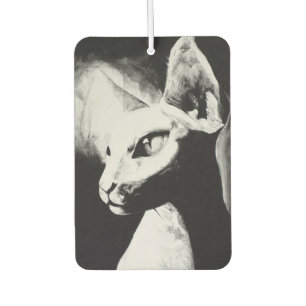 The Sphynx Cat Feline Original Art Air Freshener