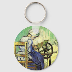 The Spinner by Vincent van Gogh Keychain