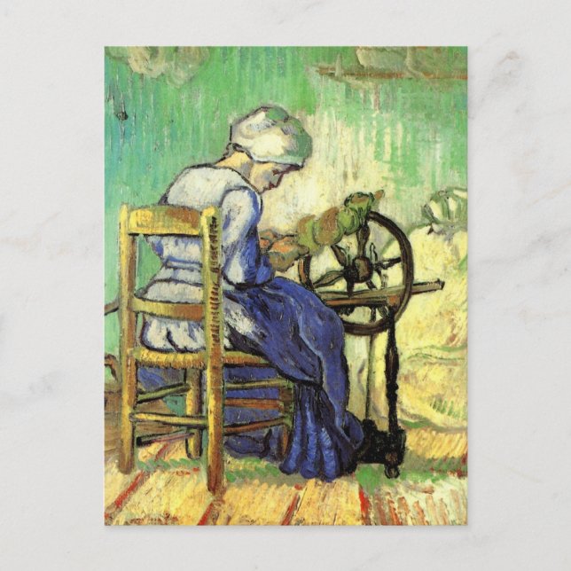The Spinner by Vincent van Gogh Postcard (Front)